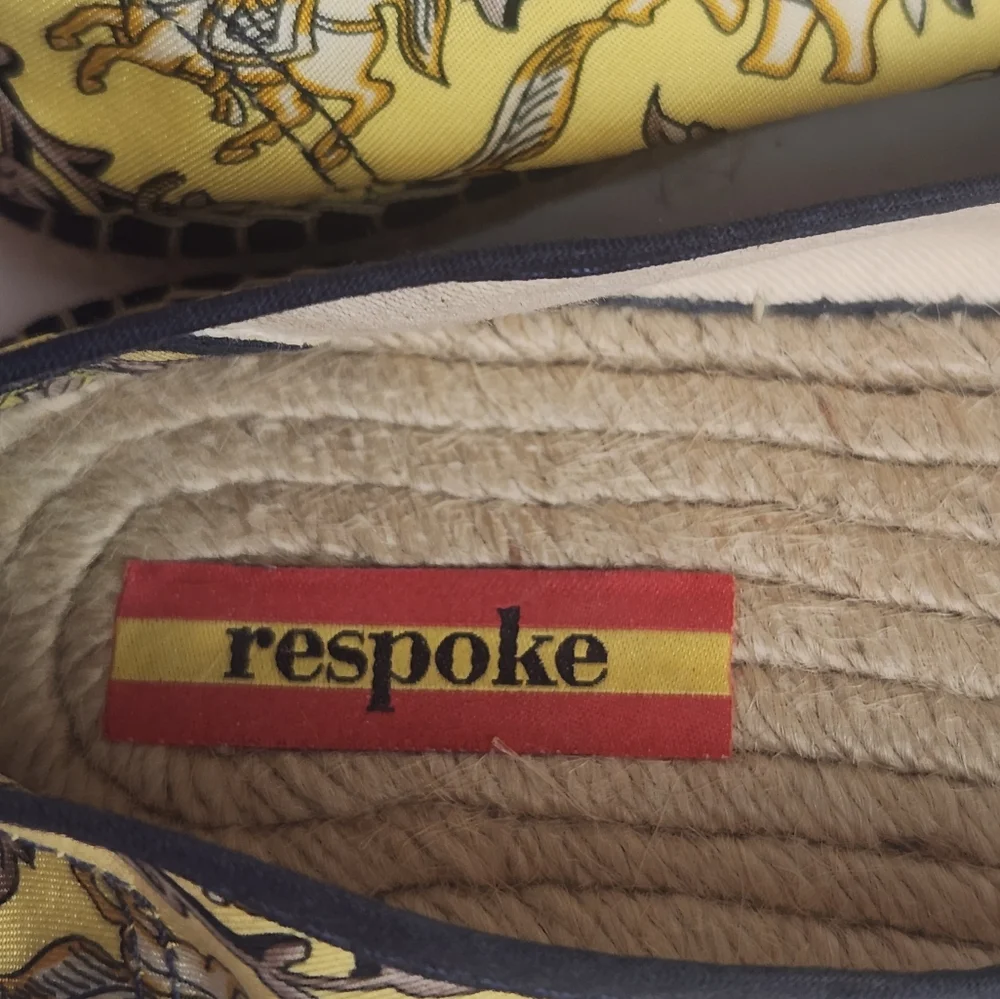 Respoke Eperon Chasse Navy Gold Hermes Espadrille 41